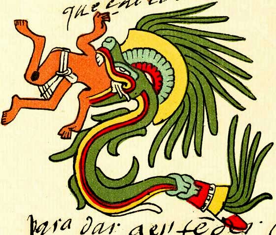 Quetzalcoatl representado en el Codex Telleriano-Remensis, deidad asociada con el nahualismo