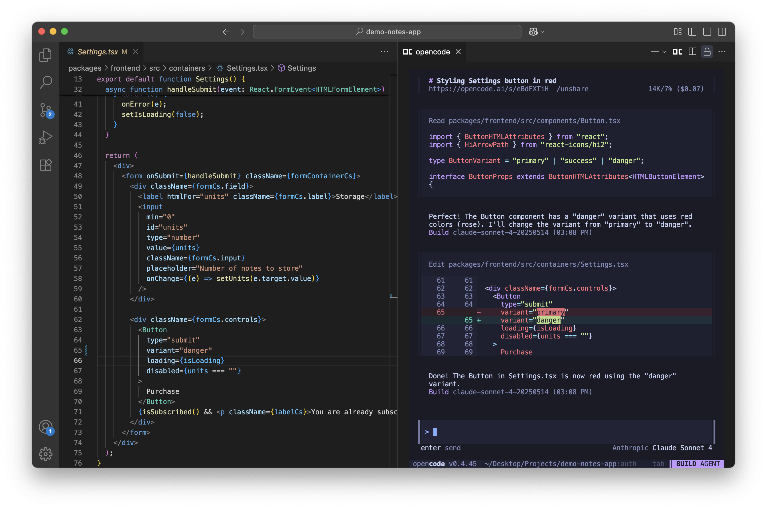 OpenCode VS Code integration