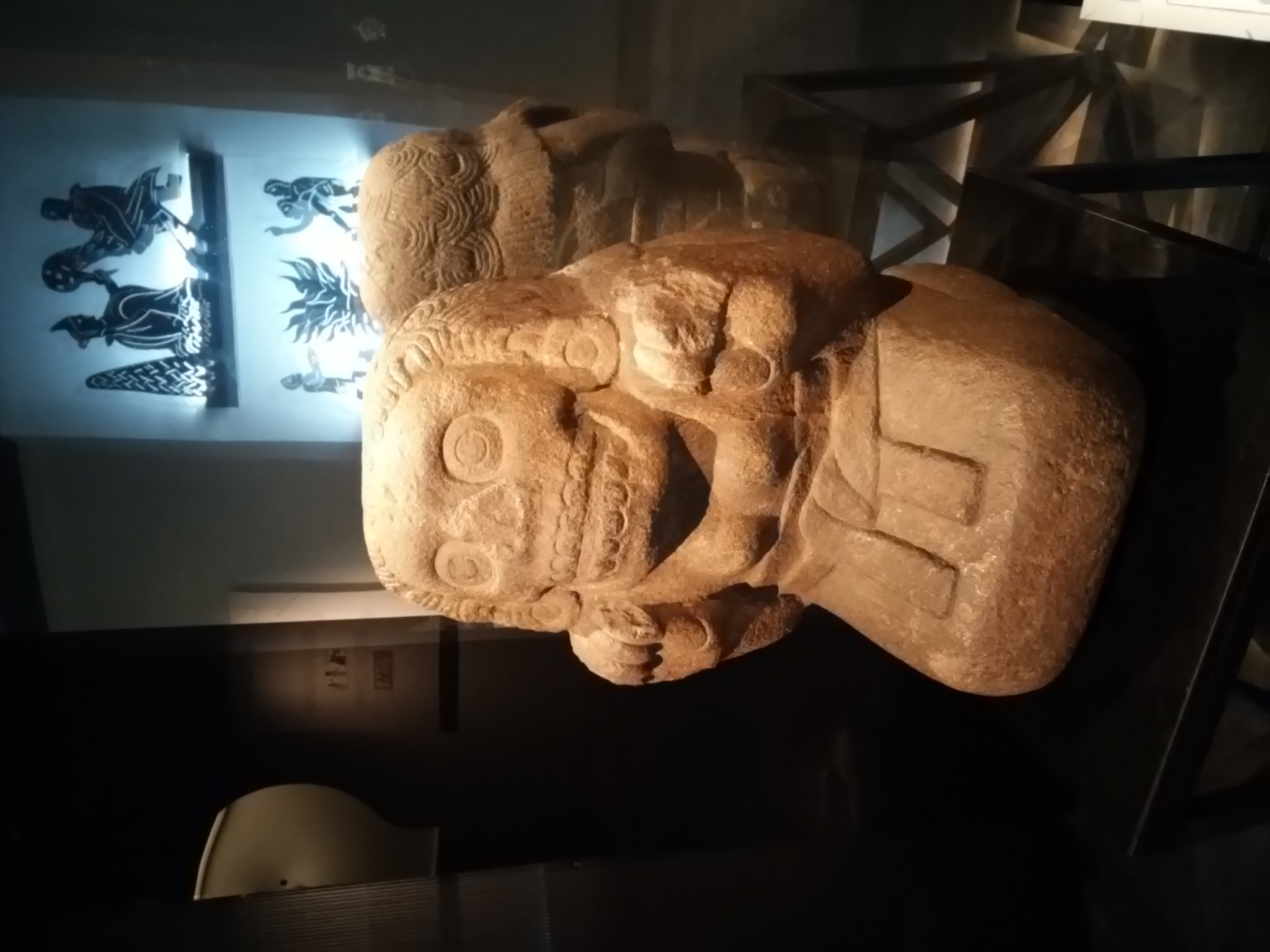 Cihuateteo sculpture at the Templo Mayor Museum, Mexico City